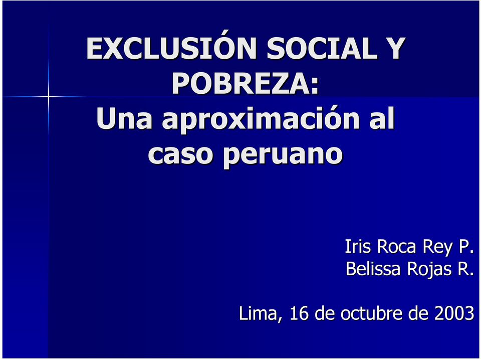 peruano Iris Roca Rey P.