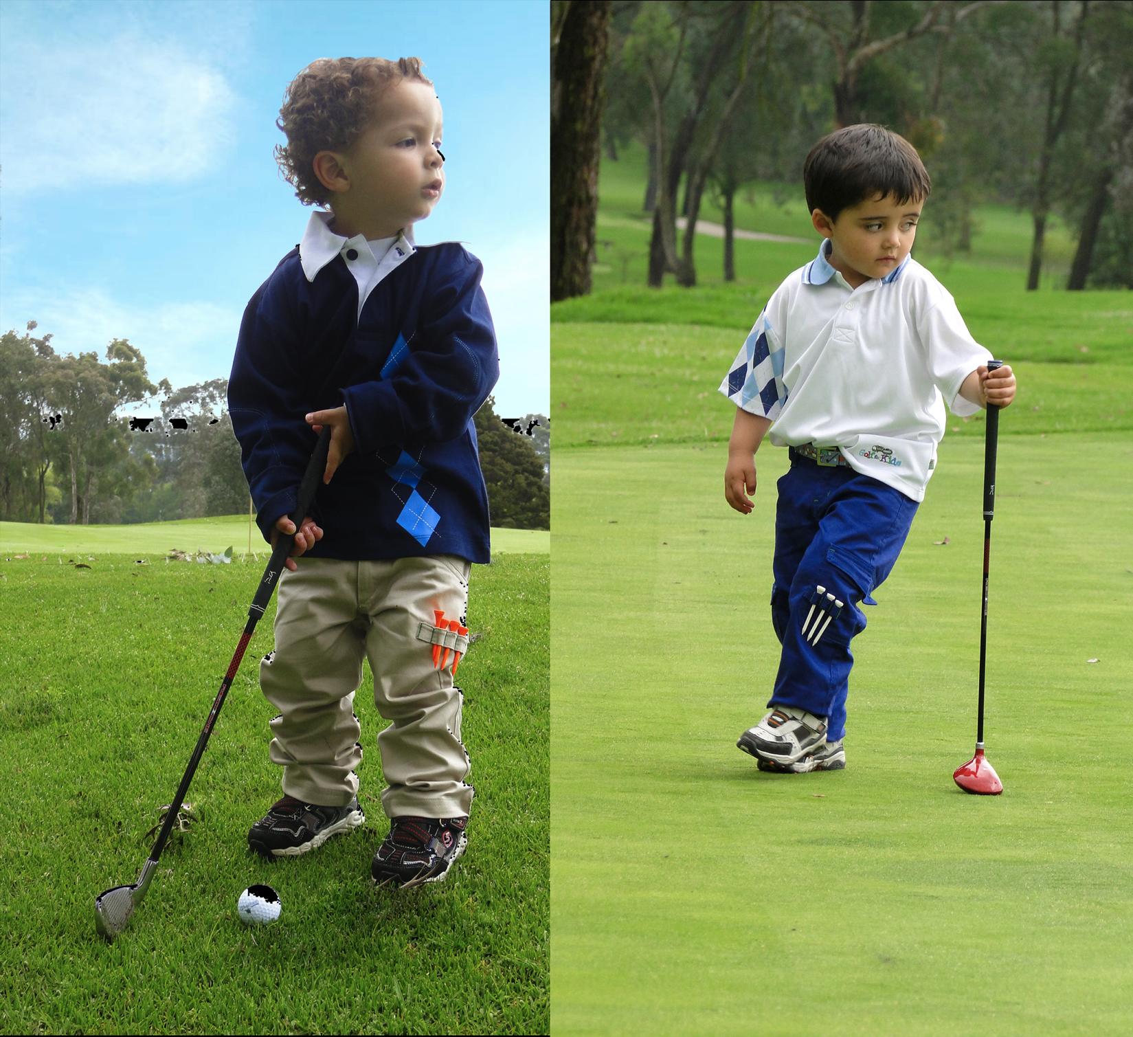 Los productos de Golf for Kids están elaborados con una alta tecnología en confección con costuras, hilos y fibras que dan perdurabilidad, combinadas con insumos de alta calidad, materiales