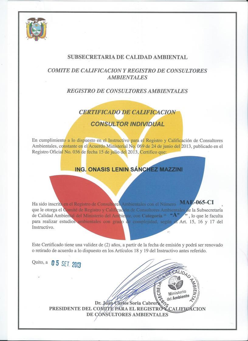 BORRADOR DEL ESTUDIO DE IMPACTO AMBIENTAL EXPOST Y PLAN DE MANEJO AMBIENTAL DE LAS ACTIVIDADES 3.2.