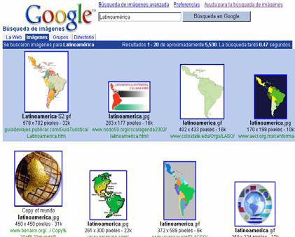 Búsqueda de imágenes La búsqueda de imágenes Google es la más extensa de la Web, Se puede