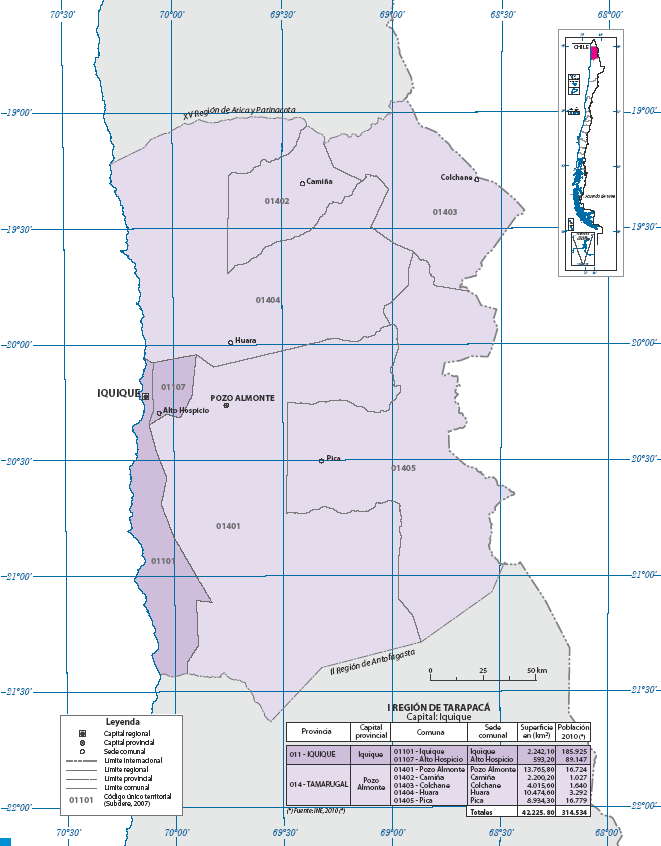 I Región de Tarapacá Capital: