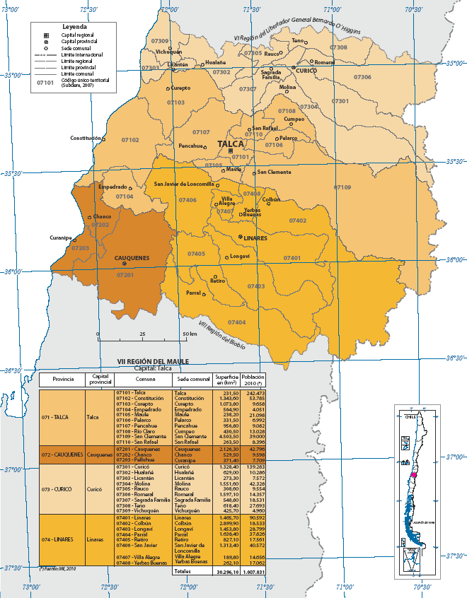 VII Región del Maule Capital: