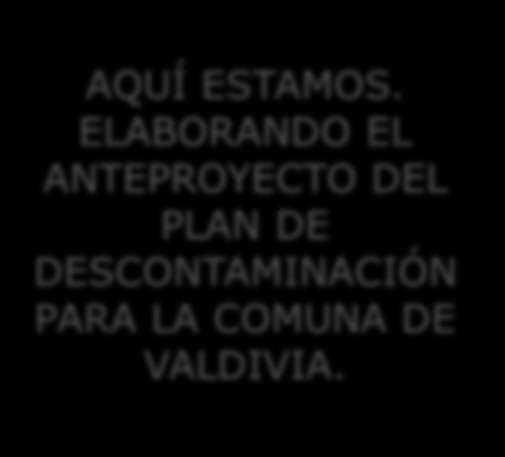 Declaración de Zona Saturada e Inicio de la Elaboración del Anteproyecto de Descontaminación Comuna de Valdivia.