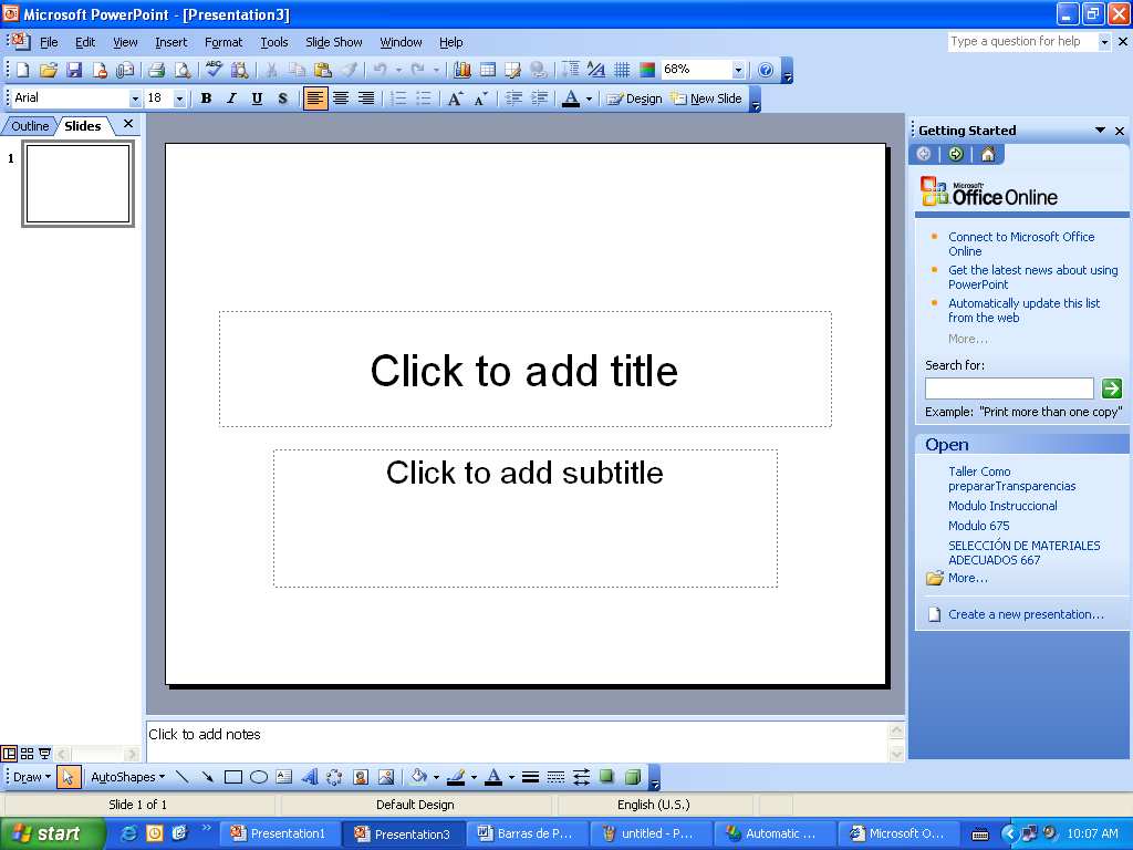 2) Desde el icono de PowerPoint del Desktop (escritorio)