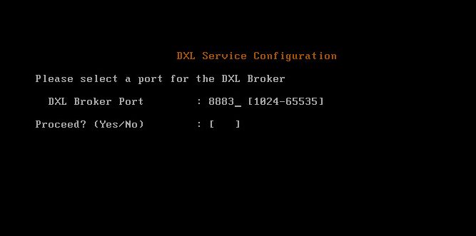 Instalación de Data Exchange Layer Instalación de DXL 2.2.0 2 8 Introduzca un máximo de tres servidores NTP (Network Time Protocol, Protocolo de tiempo de redes) para sincronizar la hora del appliance.