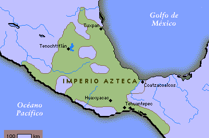 América precolombina (III) Los aztecas - Poblaban en el valle de México - Cobraban tributos a los pueblos vencidos y solían sacrificar a los enemigos derrotados - Sociedad - Emperador: Principal