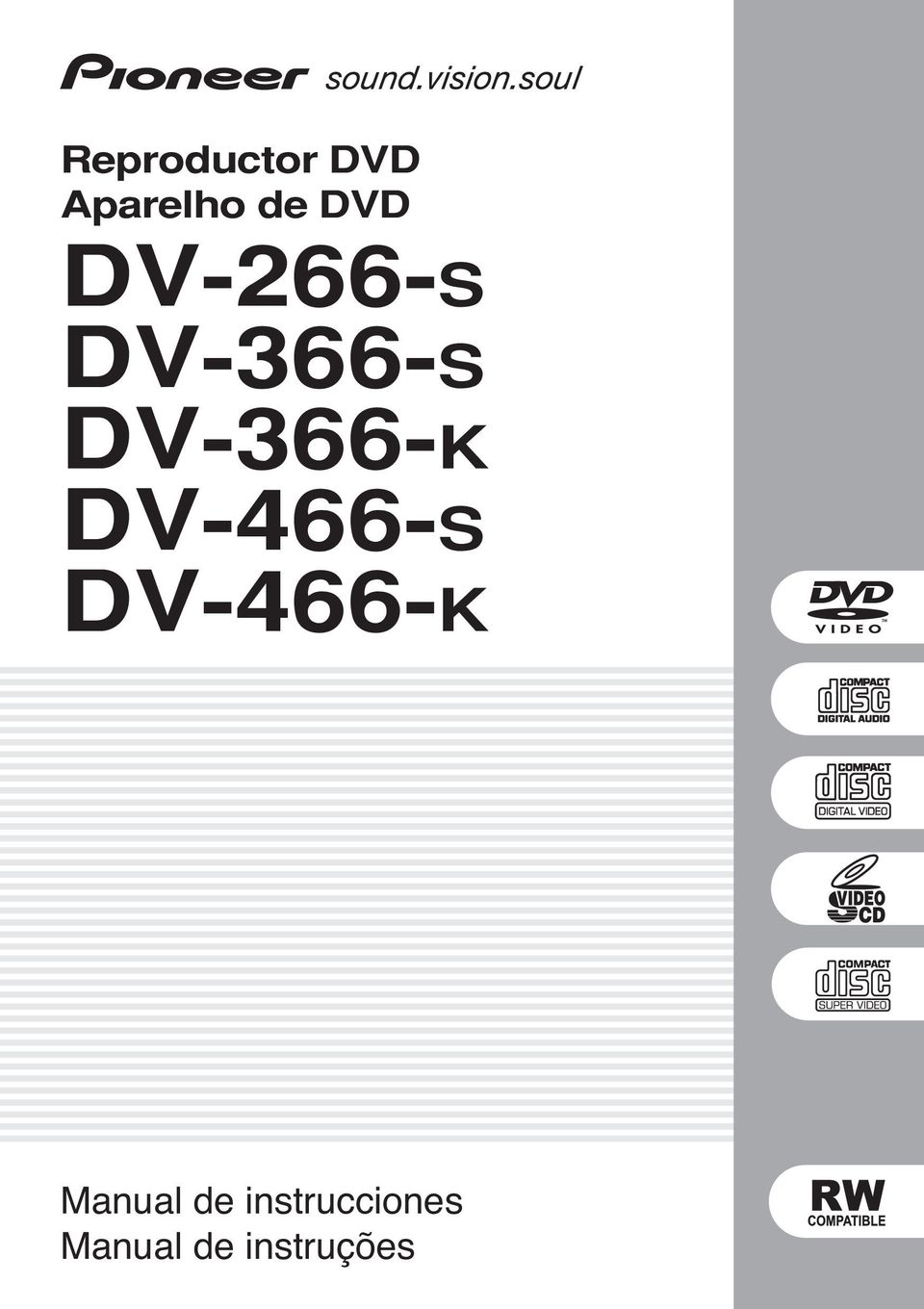 DV-466-S DV-466-K Manual de