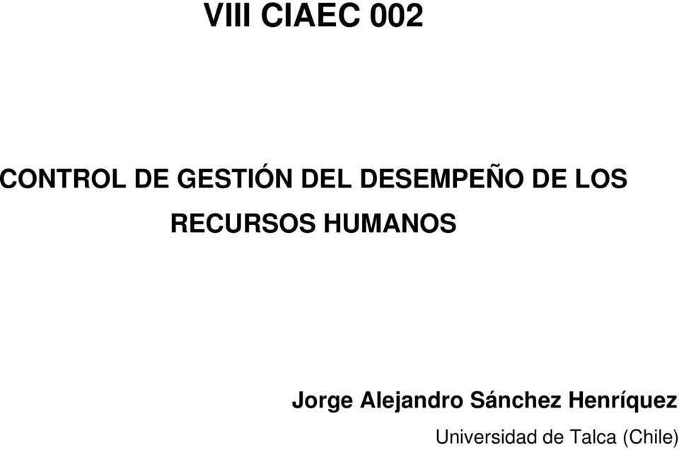 HUMANOS Jorge Alejandro Sánchez