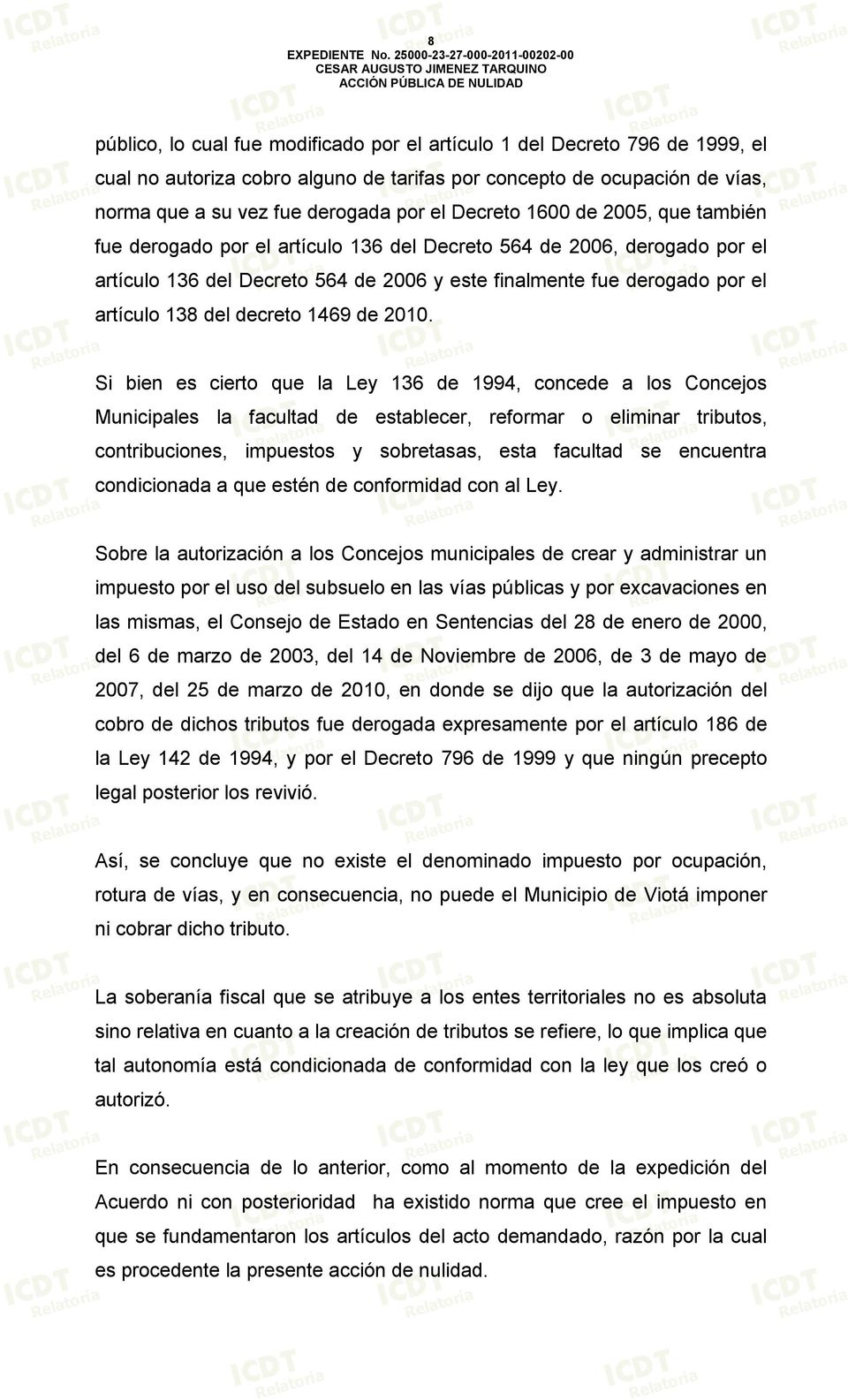 decreto 1469 de 2010.