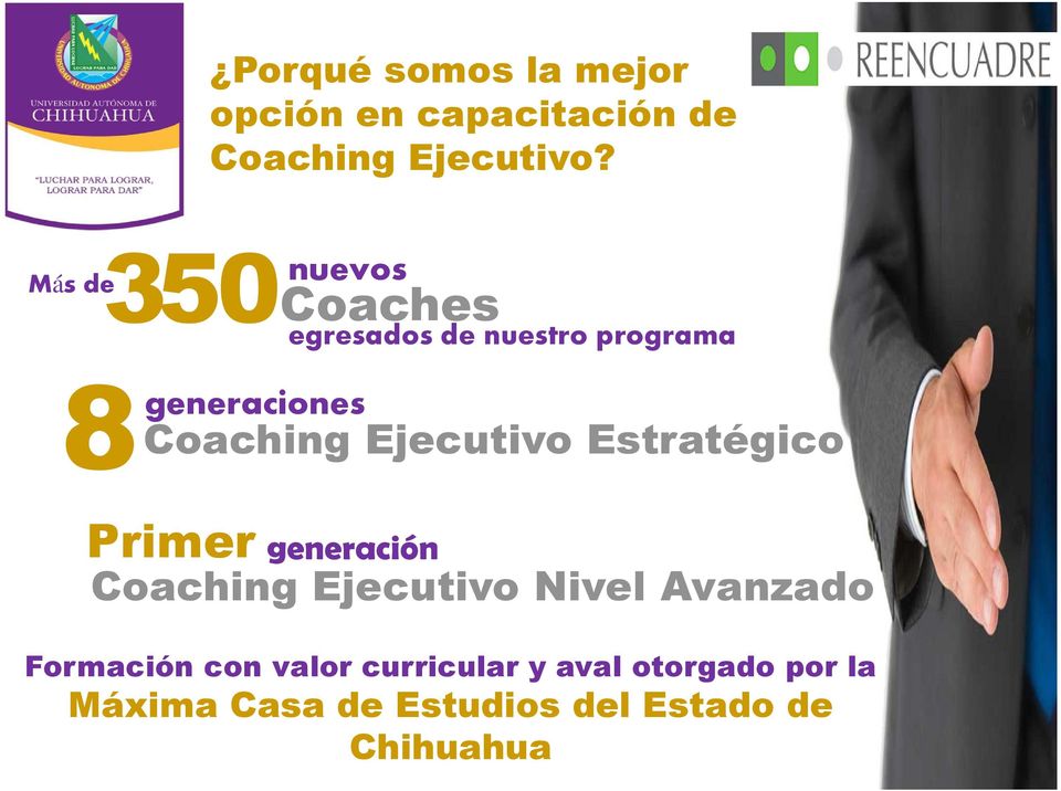 Ejecutivo Estratégico Primer generación Coaching Ejecutivo Nivel Avanzado