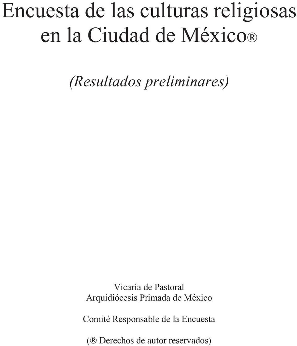 Pastoral Arquidiócesis Primada de México Comité