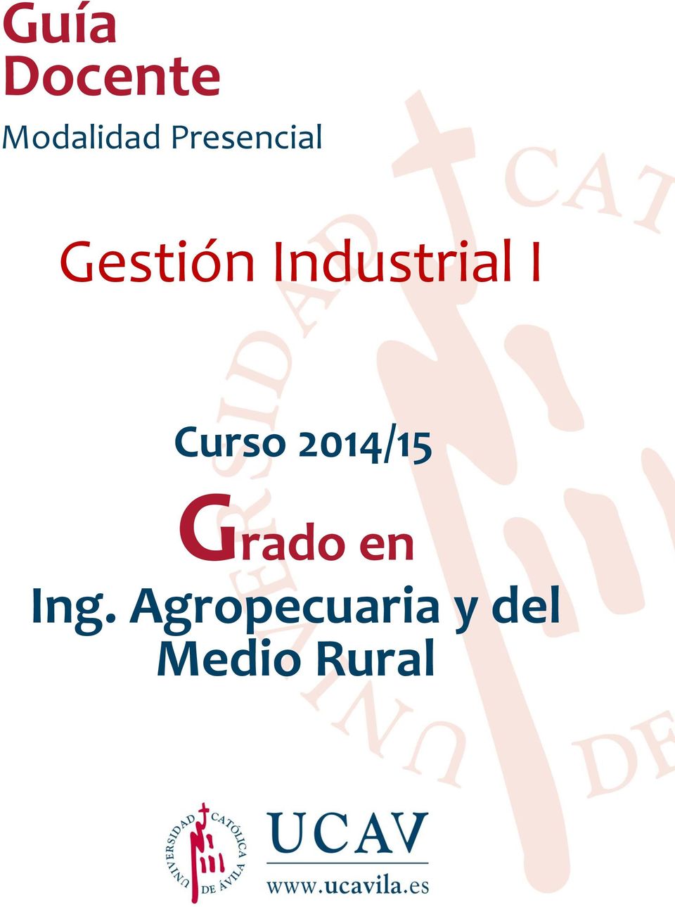 Industrial I Curso 2014/15