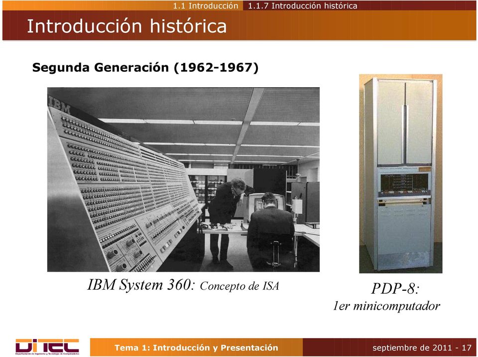 Generación (1962-1967) IBM System 360: Concepto de