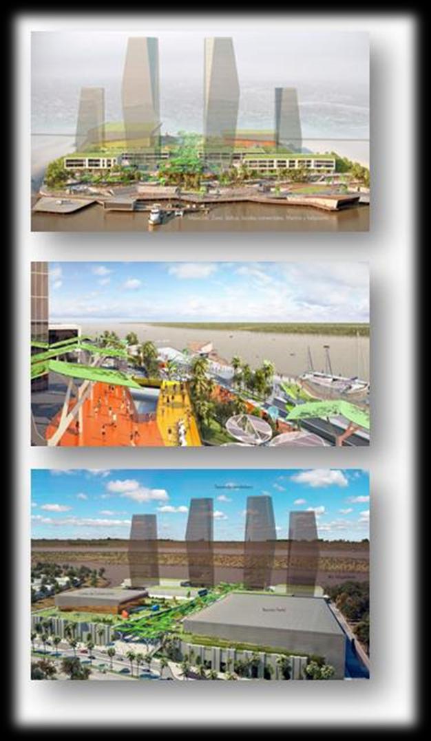 El Centro de Convenciones contará con 85.000 m2, frente al Rio Magdalena, insertando la ciudad en el calendario internacional del turismo de negocios con un escenario de talla mundial. 34.