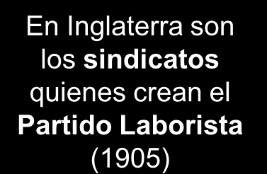 4.- Sindicatos de masas y partidos obreros (1881-1914) 4.1.-4.2.