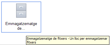 4.3 - Afegim una pàgina contenidora d'arxius És l'opció Emmagatzematge de fitxer.