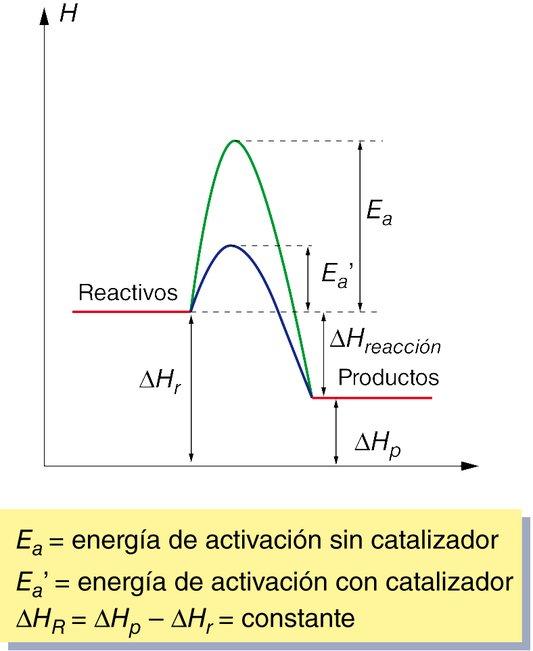 figura adjunta se puede ver que a T 2 hay un porcentaje mayor de moléculas con energía suficiente para producir la reacción (área sombreada).