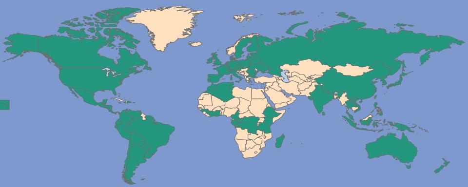 Más de 300 colaboradores en todo el mundo Rainforest Alliance ONG internacional