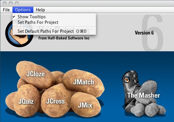 Idioma del interfaz en Mac OS X Para cambiar el idioma del interfaz del programa en la versión Java Hot Potatoes para Mac OS X (en cualquiera de sus versiones: Leopard. Tigger, etc.