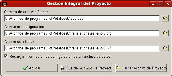 Si no nos sale directamente la carpeta translations, podemos localizarla siguiendo esta trayectoria: Archivos de Programa > Hot Potatoes 6 > translations.