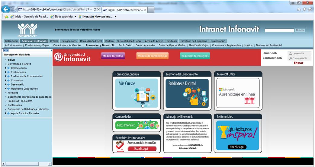 Accede al portal Microsoft en Línea Para ingresar al sitio de Microsoft en línea accede desde intranet al portal de la