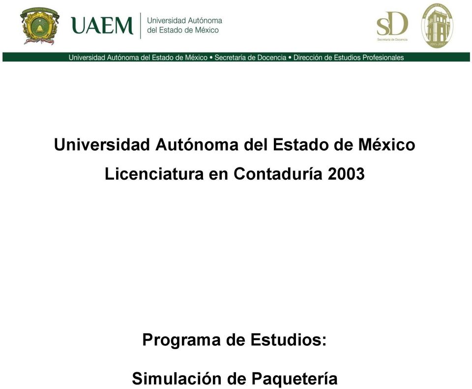 en Contaduría 2003 Programa