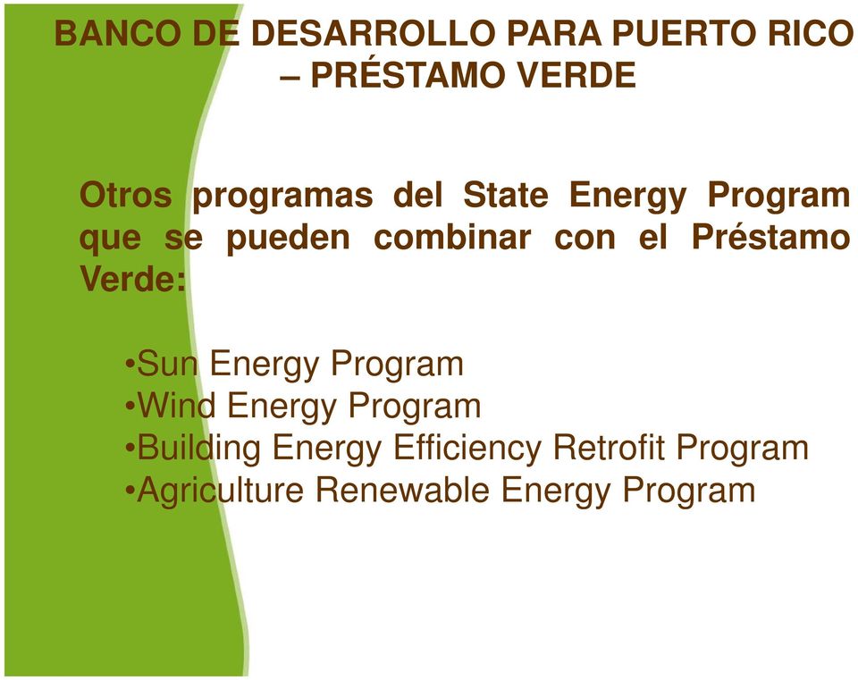 Energy Program Wind Energy Program Building Energy