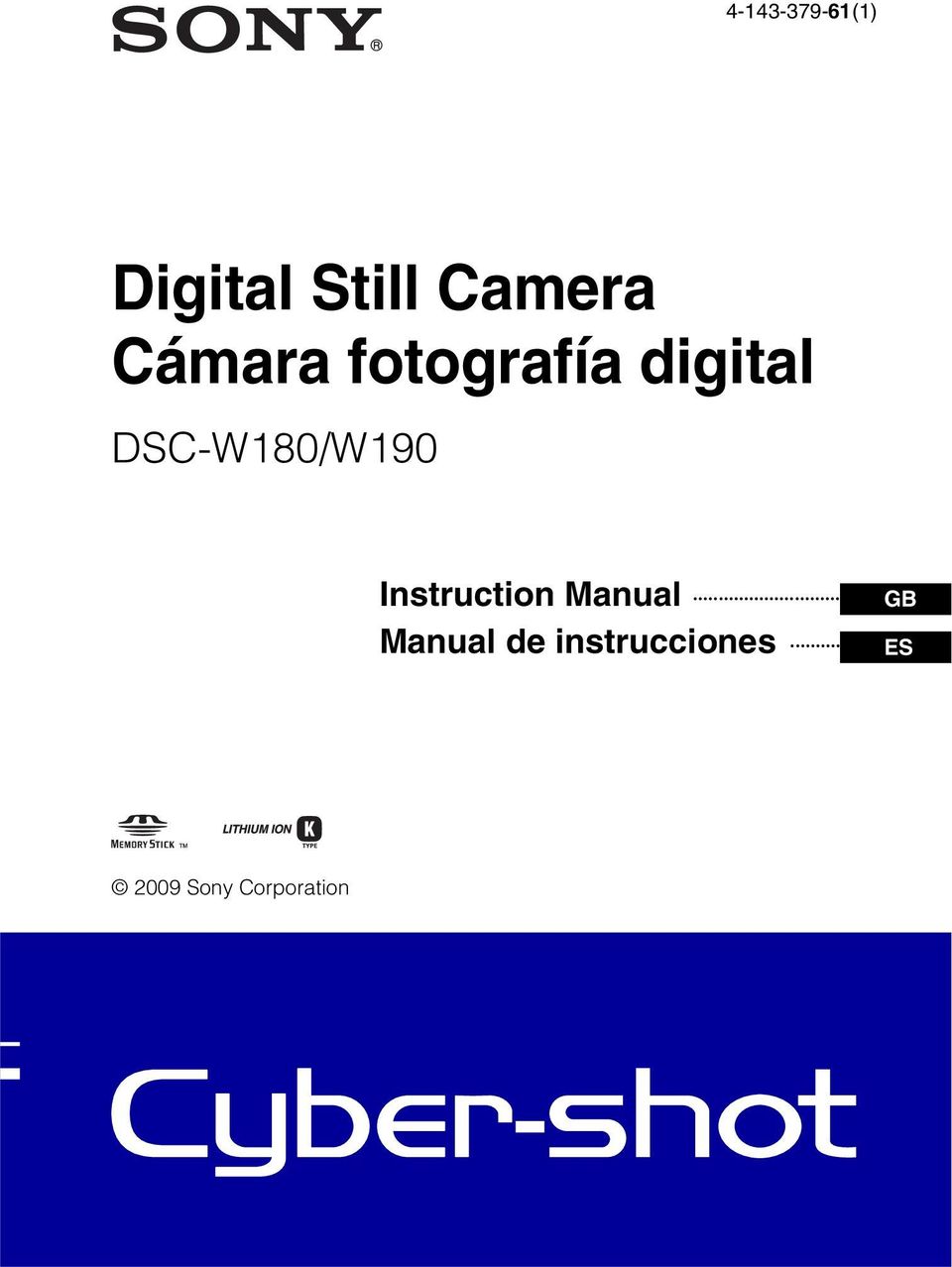 DSC-W80/W90 Instruction Manual GB