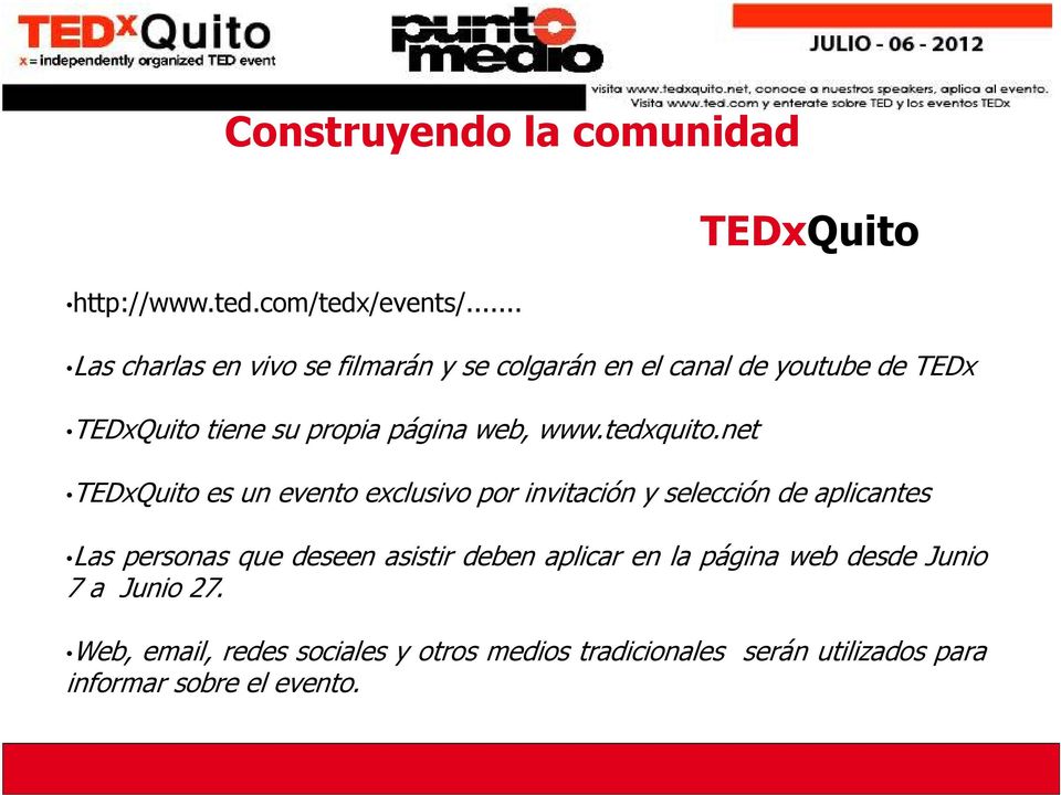 página web, www.tedxquito.