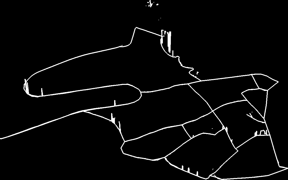 Figura 30: Rutas 3D adoptando la coordenada vertical de la superficie topográfica