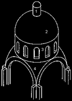 Espacio cuadrado en el que se cruzan, en una iglesia, la nave mayor con la transversal o perpendicular, de menor longitud (a ésta última se le denomina transepto). 25) CÚPULA.