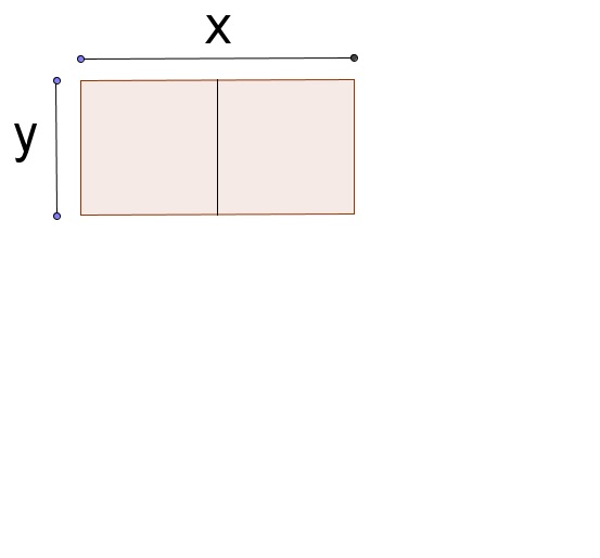 7 Principio de Inducción Matemática 9 Los corrales que queremos formar tienen la siguiente forma: Llamemos x y y a los lados rectángulo que formaran los dos corrales.