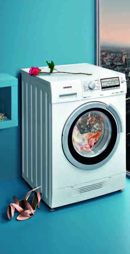 Lavadora con función secado WD14H540EP Todas las lavadoras con función secado Siemens consiguen resultados perfectos incluso alcanzando bajos niveles de consumo en la fase de lavado.