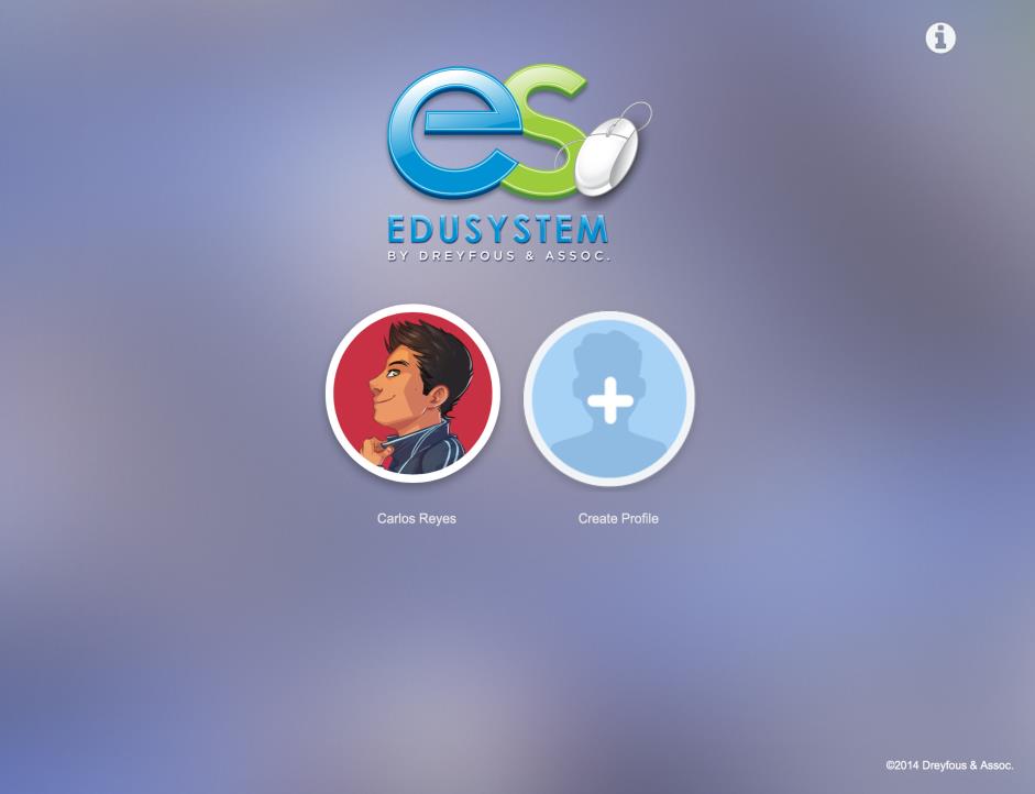 Crear perfil del estudiante: Una vez instalado EduSystem Viewer debe crear el perfil del estudiante, mediante las credenciales provistas por la institución educativa. Pasos para crear perfil: 1.