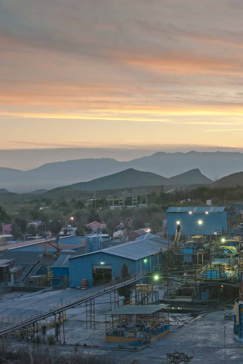 16 TAYAHUA Tayahua, ubicado en el estado de Zacatecas, cuenta con una operación subterránea polimetálica que explota principalmente cuerpos de cobre primario y de plomo-zinc.