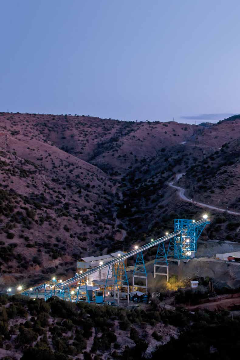 18 San Francisco del Oro San Francisco del Oro se encuentra en Chihuahua y cuenta con una operación de minado subterránea y producción de concentrados polimetálicos.