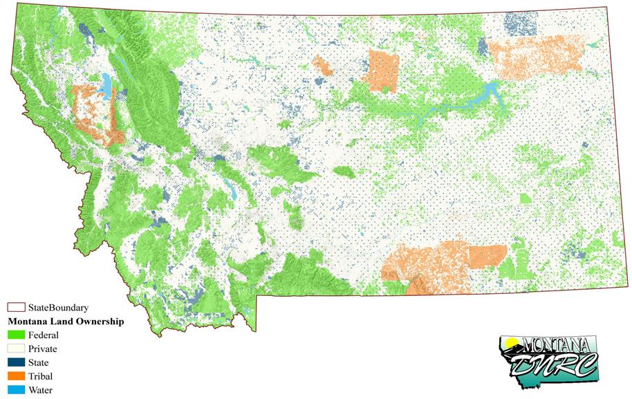 Propiedad de la Tierra en Montana 26 59% de Tierras Privadas 29% de