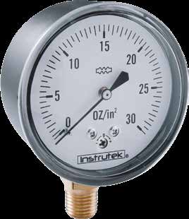 Manómetros Manómetro de baja presión SERIE200 CARACTERÍSTICAS Diseñado para la medición de presiones extremadamente bajas y vacío.