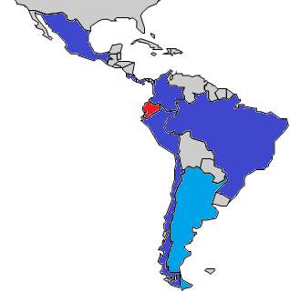 PD América Latina Colegios solicitantes (361 total) Ecuador 322