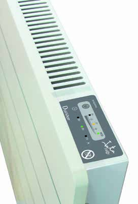 Calor eficiente Combinación de tres sistemas de calefacción: RADIACIÓN, ACUMULACIÓN Y CONVECCIÓN. Energy saving Utiliza la potencia máxima para alcanzar la temperatura de confort lo antes posible.