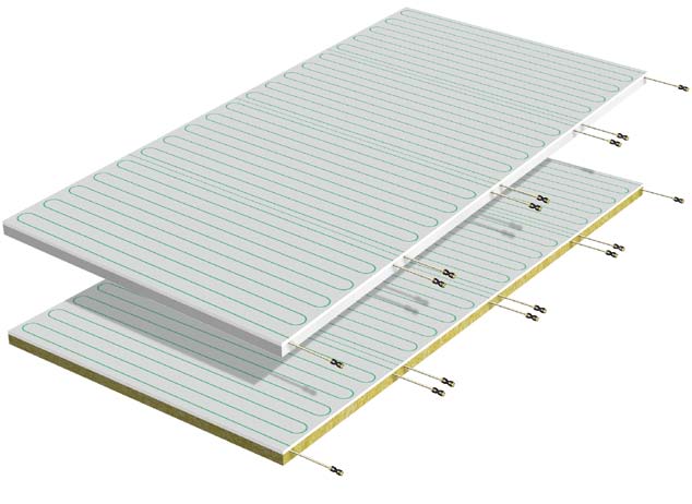 Paneles radiantes b!klimax+ 1200x2400 en cartonyeso Los paneles radiantes b!klimax+, de simple y rápida instalación, están formados por una placa en cartonyeso de 2.
