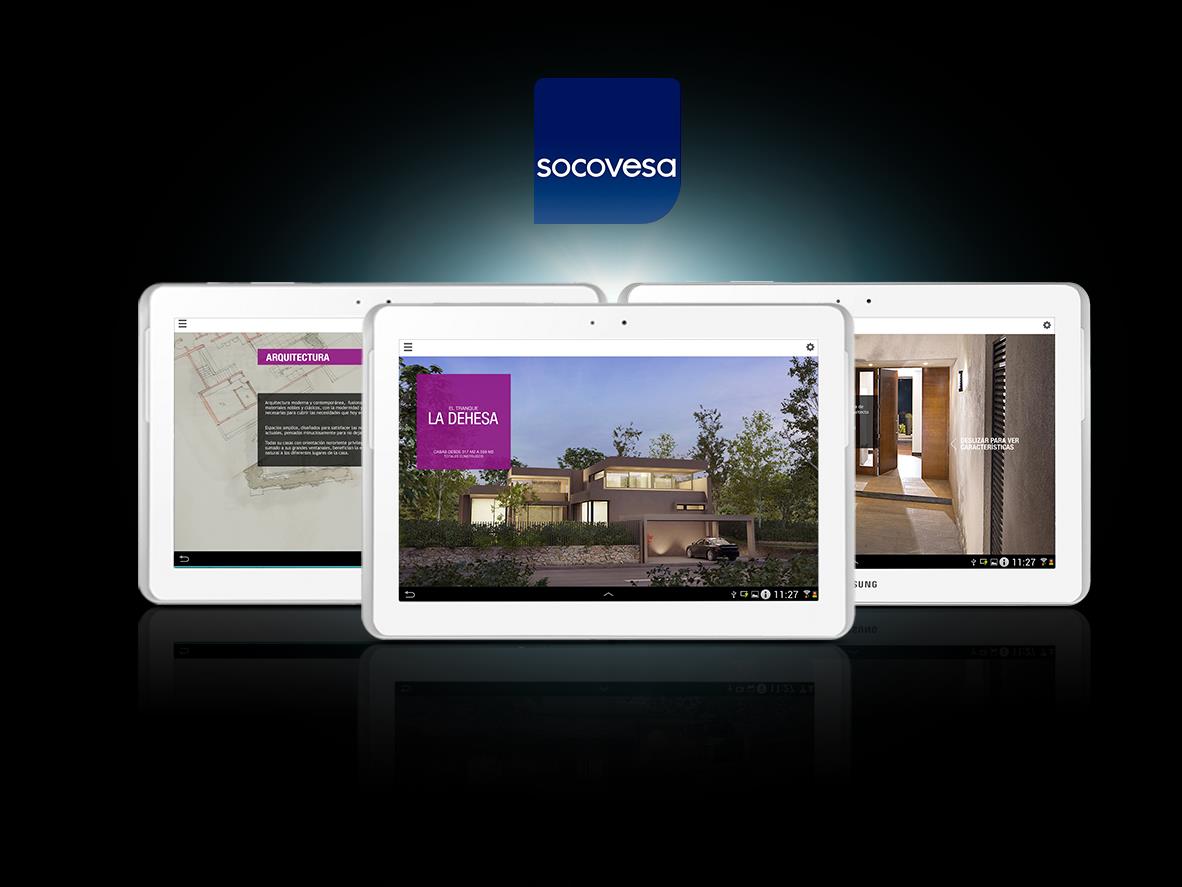 SOCOVESA APP ANDROID Esta aplicación es un catálogo de proyectos inmobiliarios que puede ser utilizado sin conexión