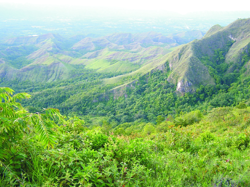 Ejemplos de rocas y zonas de falla en los Andes Colombianos de la población de Carmen de Apicalá hacia Cunday aﬂora una falla inversa que pone en contacto rocas del Grupo Guadalupe sobre