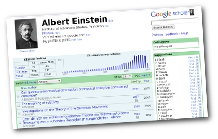Google Scholar Citations - Nueva herramienta de Google Scholar (GS) lanzada en julio 2011.