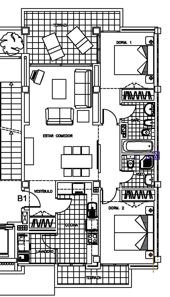 VIVIENDA TIPO B1 ESC 2,3,4,5,8,9,10,11 y 12 Puerta 3 y 4 Vivienda de 2 dormitorios