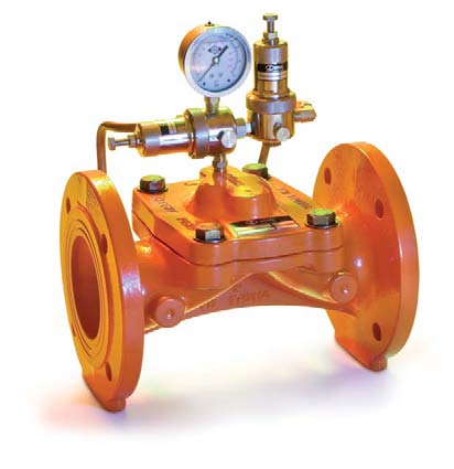 Válvula Reductora / de Mantenimiento de Presión Aplicaciones Las válvulas de reducción / sostenimiento de presión son utilizadas para definir dos zonas de distinta presión a lo largo de la tubería de