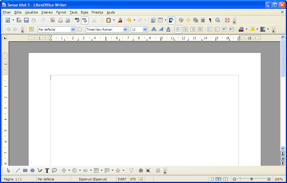 MANUAL LIBREOFICE 2.L'entorn de feina de LibreOffice Writer.