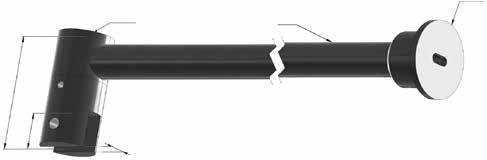 Barras estabilizadoras Barras estabilizadoras para mampara de baño Serie O Fijación pared-vidrio Suministro por conjuntos montados Tubo ajustable (L=10), cortándolo a medida Para vidrio de 6, 8 o 10