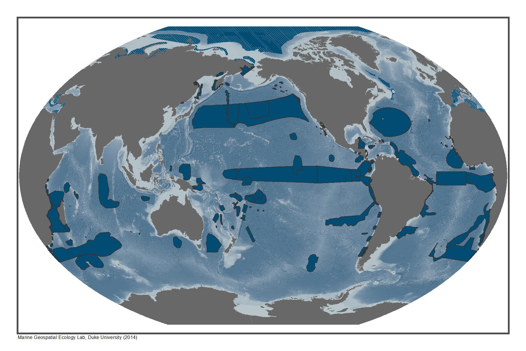 Areas que cumplen el criterio científico del CDB para areas marinas de importancia ecológica y biológica (Anexo 1 a la