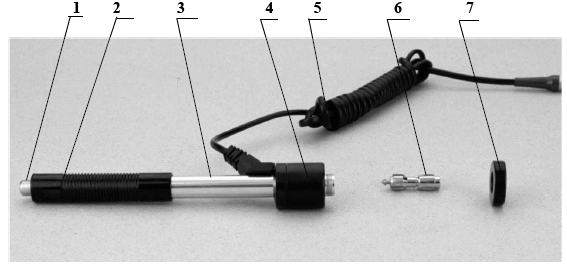 1 Toma para la sonda de percusión 1 Toma para la conexión de USB 2 LOGO 3 Tapa de la bandeja de papel 4 Pantalla LCD 5 Teclado 6 Interruptor de la batería 7 Enchufe de conexión a la corriente 8